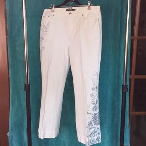 Lauren Jeans co. white jeans